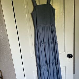 Elegant Blue Maxi Dress